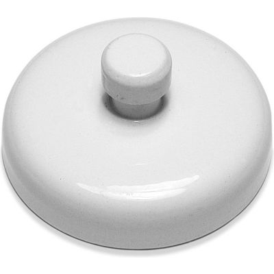 Master Magnetics Ceramic Magnetic Base MHHWP14BX with Knob 14 Lbs. Pull White Enamel Paint - Pkg Qty 25
