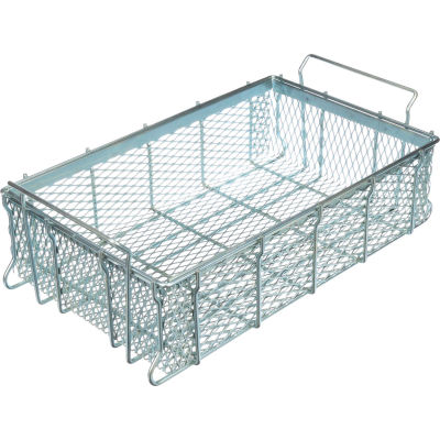 Marlin Steel Material Handling Basket 21"L x 13-1/4"W x 5-7/16"H Plain Steel - Price Each for Qty 5+
