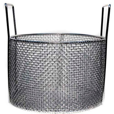 Marlin Steel Stainless Mesh Basket Usable 12x8, Round, #4 Mesh, Price Each for Qty 1-4