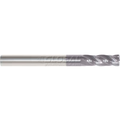 Made in USA 4 Flute Carbide Sq Single End Mill 1/4" Dia 1/4" Shank 1/2" Flute 2" OAL