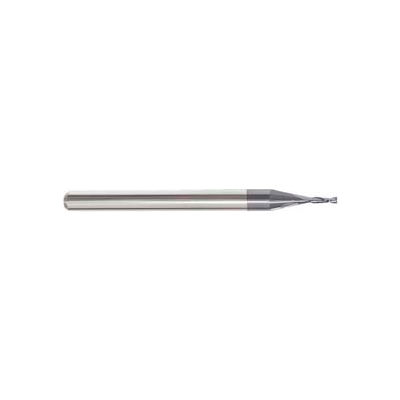 Made in USA 4 Flute Carbide Sq Micro Mill 0.062" Dia 1/8" Shank 1/2" Flute 2-1/2" OAL