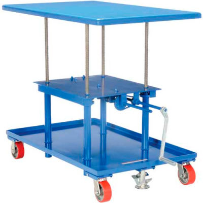 Hand Crank Operated Mechanical Post Table MT-3048-HP - 30 x 48 High ...