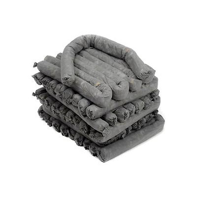 Universal Absorbent Socks, 4'L x 3"W, Gray, 30/Case