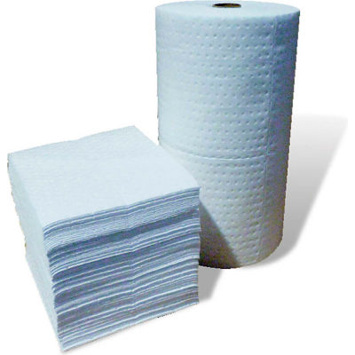 UNIVERSAL HEAVY WEIGHT ABSORBENT PAD OIL/WATTER 8 SORBENT PADS 