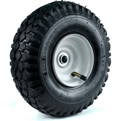 Martin Wheel 410/350-4 10" Stud Tread Pneumatic Wheel Assembly 354DC4ST242IP