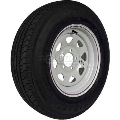 Martin Wheel 205/75R-15 Radial Trailer Tire & Custom Spoke Wheel Assembly DM205R5C-5CI