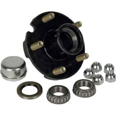 Martin Wheel 5 Bolt Pressed Stud 1-Inch Axle Hub Kit H5-C-PB-B