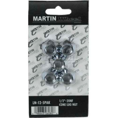 Martin Wheel 1/2-20 Lug Nuts LN-12-5PAK