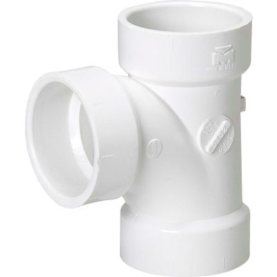 Mueller 05752 1-1/2 In. PVC Sanitary Tee - All Hub