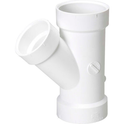 Mueller 05827 3 In. X 3 In. X 1-1/2 In. PVC Wye Reducing - All Hub