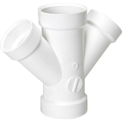 Pipe Fittings | PVC | Mueller 05846 4 In. X 4 In. X 3 In. X 3 In. PVC ...