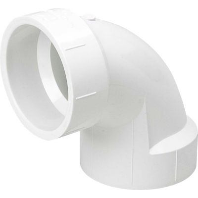 Pipe Fittings | PVC | Mueller 06131 8 In. PVC 1/4 Bend Elbow - Hub X ...