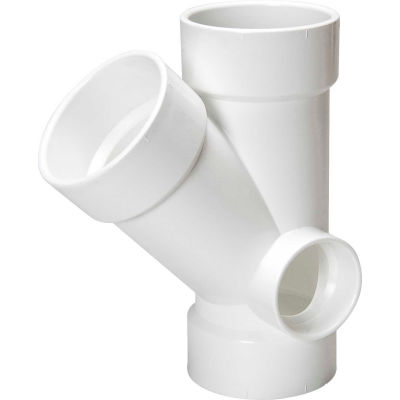 Pipe Fittings | PVC | Mueller 06158 4 In. X 4 In. X 4 In. X 2 In. PVC ...