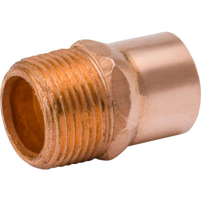 copper adapter male fittings wrot pipe globalindustrial mueller