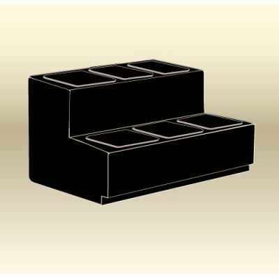 MasonWays™ 362424-2 Stair Steps 2 Step Display 36"W x 24"D x 24"H