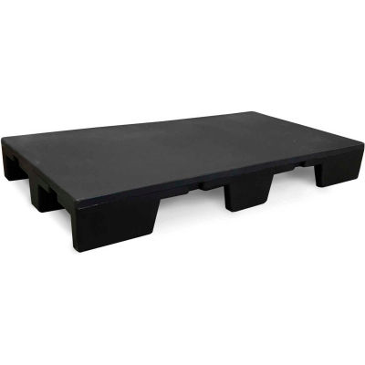 MasonWays™ Stackable Closed Deck Pallet, 2-Way, 36" x 36", 1000 Lb Static Capacity, Black