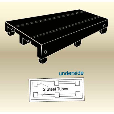 MasonWays™ 48246 SFC Display Base with Casters 48"W x 24"D x 6"H
