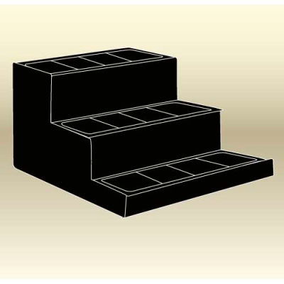MasonWays™ 483636-3 Stair Step 3 Step Display48"W x 36"D x 36"H