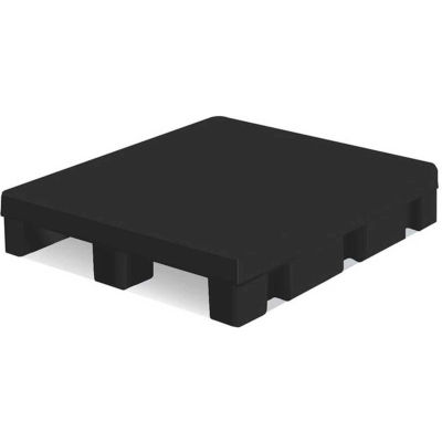 MasonWays™ 48406 Display Base Pallet Solid Top End Cap 48"W x 40"D x 6"H Black - Pkg Qty 15