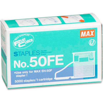 Max Flat Clinch Stapler Cartridge For Max Eh 50f Stapler 50 Sheet Capacity 5000 Box B843984 Globalindustrial Com