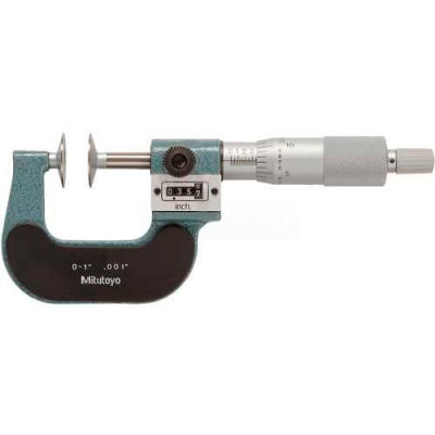 Mitutoyo 223-125 0-1" Mechanical Outside Micrometer W/Digital Counter & Ratchet Stop Thimble