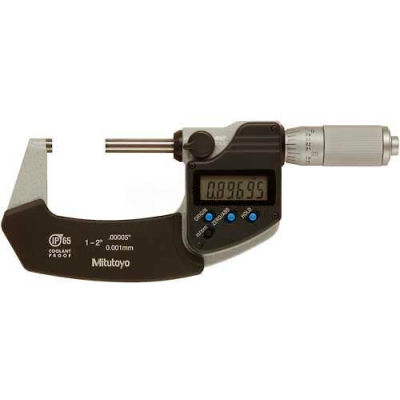Mitutoyo 293-345-30 Digimatic 1-2"/25.4-50.8MM IP65 Digital Micrometer W/Ratchet Friction Thimble
