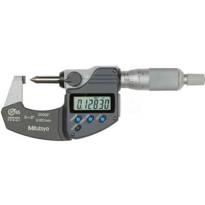 Mitutoyo 342-371-30 Digimatic 0-.8"/20MM Crimp Height Micrometer Data Output & Ratchet Stop Thimble