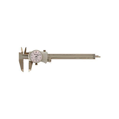 Mitutoyo 505-742J 0-6" Extra Smooth Dial Caliper W/White Dial