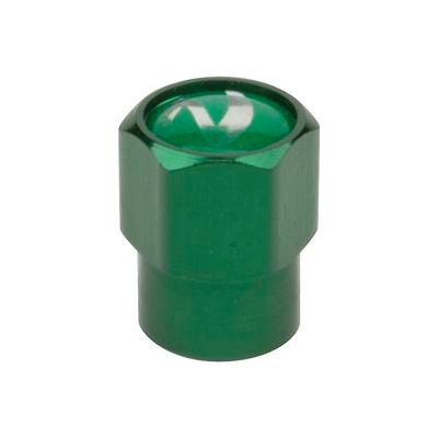 Green Anodized Aluminum Valve Cap for Nitrogen Inflated Tires