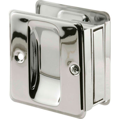 Prime-Line N 7085 Pocket Door Passage Pull, Chrome Plated