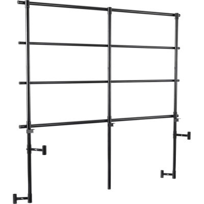 Back Guard Rails for 3-Level TransPort Risers - Black