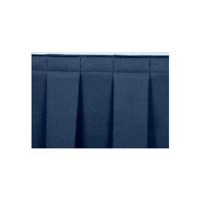 4'L Box-Pleat Skirting for 8"H Stage - Blue