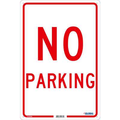 Global Industrial™ No Parking, 18x12, .040 Aluminum