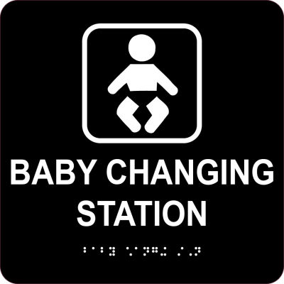 baby change signage