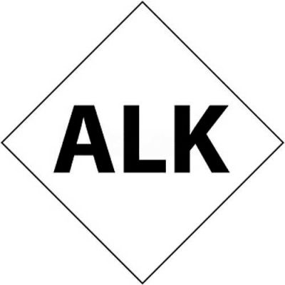 NMC DCL136 NFPA Label Symbol, Alk, 7-1/2" X 7-1/2", White/Black, 5/Pk