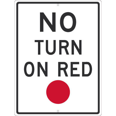 NMC TM533K Traffic Sign, All Traffic With Arrow Sign, 18" X 24", White