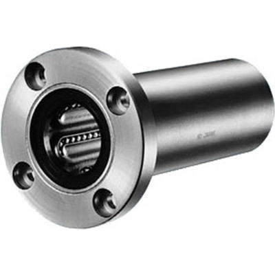 NB Corp SWF20GW 1-1/4" ID Round Flange Double-Wide Type Linear Bearing W/Resin Retainer, Steel