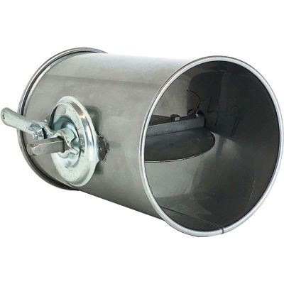 Nordfab QF Butterfly Valve, 7" Dia, Galvanized Steel