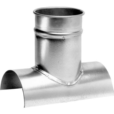 Nordfab QF Tap In 10"X10", 10" Dia, Galvanized Steel