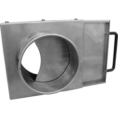 Nordfab QF NFMES Blast Gate, 12" Dia, Galvanized Steel