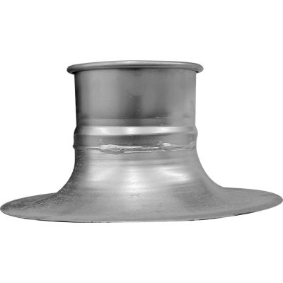 Nordfab QF Bellmouth Adapter, 10" Dia, Galvanized Steel