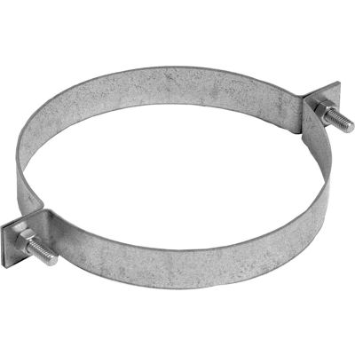 Nordfab QF Pipe Hanger, 4" Dia, Galvanized Steel