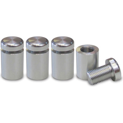 Nova Display WSE1620-M10 AL Standoff 5/8" Dia. x 3/4" L Econo 2-Part Aluminum Clear Anodized Finish.
