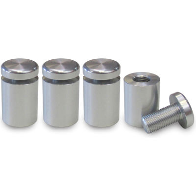 Nova Display WSE2025-M10 AL Standoff 3/4" Dia. x 1" L Econo 2-Part Aluminum Clear Anodized Finish
