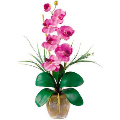 Nearly Natural Phalaenopsis Silk Orchid Flower Arrangement, Mauve