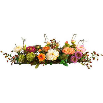 Nearly Natural Mixed Peony Centerpiece Silk Flower Arrangement