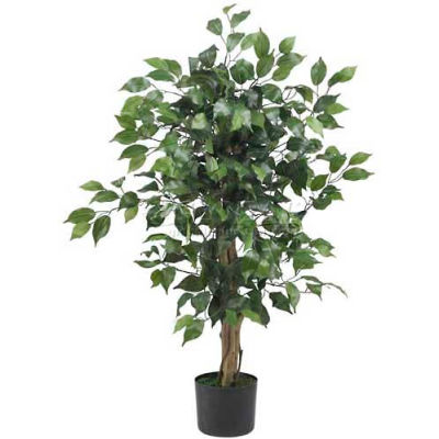 Nearly Natural 3' Ficus Silk Tree, Green