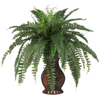 Nearly Natural Boston Fern with Urn Silk Plant