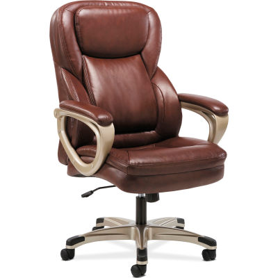 Chairs | Leather Upholstered | HONÂ® Sadie Executive Office Computer Chair with Fixed Arms 