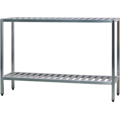 New Age - Aluminum T-Bar 2-Shelf Rack, 20"W x 48"H x 36"L